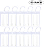 50 Pack Luggage Tags for Suitcases, Airplane Travel Essentials for Flying, International Travel Must Haves, and Luggage Acces