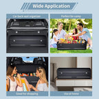 Car Trunk Organizer for Honda CR-V 2017-2022, Collapsible Sturdy Trunk Storage Container with Lid and Handle Large Leather Car