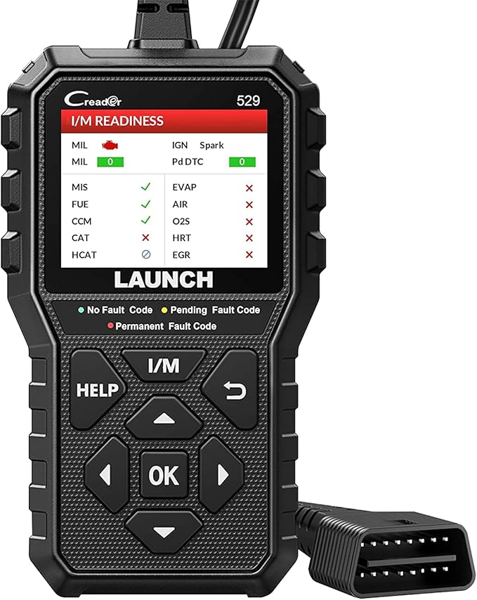 2026 NEW Launch OBD2 Scanner CR529 Code Reader Check Engine Light for All OBDII Car After 1996 Full OBD2 Functions Mode 8, I/M