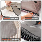 Travel Vacuum Storage Bags with Rechargeable Cordless Pump, Portable Compression Packing Seal Bags, Space Saver Packing Bag f