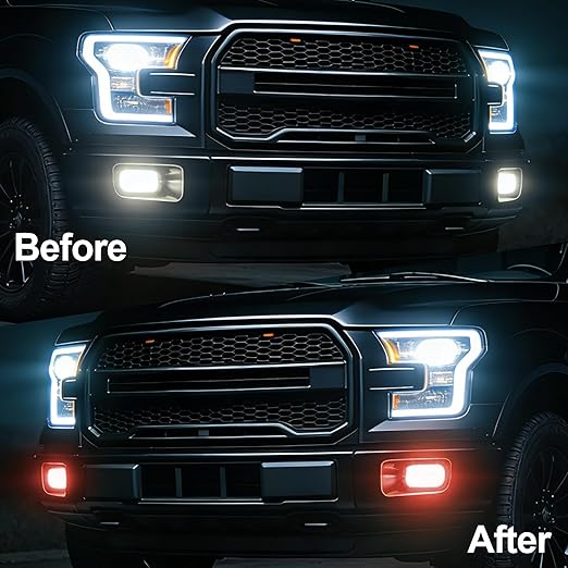 Lypumso Color Transform Light Filters, DIY Self Adhesive Car Light Tint Repair Tape for Headlight Fog Tail Lights, Transparent Outdoor Lights Window Home Decor Vinyl Wrap Film (Red, 4in x 20ft)