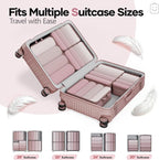Veken 6/9/11 Set Compression Packing Cubes for Travel Essentials,Compressible Expandable Large Luggage Suitcase Organizer Bag