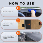 KEYOOG Dashboard Cover Dash Mat Fit for Fo-rd Fiesta 2019-2009 (Without (NAV) Navigation Models),Car Dash Board Mat Anti-Glar