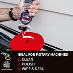 menzerna Premium One Step Gelcoat Polish 32oz I Marine Compound to Remove Scratches & to Provide a Glossy Finish I Boat & Caravan Polish I Heavy & Medium Cut + Finish All in one