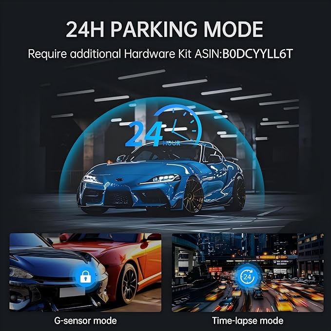 Mirror Dual Dash Camera for Car, Dashcam 4K Front 2.5K IMX335 Rear View/ADAS BSD LCA Wi-Fi&APP WDR Night Vision G-Sensor Loop