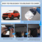 Sun Shade Sunshade for Kia Sorento 2021-2025 2026 Windshield Cover, 4-Layers Sun Shield 250T Silver Sun Visor Foldable Front Window Shade Blocks UV Rays Car Accessories