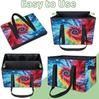 Reusable Grocery Bags Heavy Duty Shopping Bags Foldable Large Tote Bags with Long Handles & Hard Bottom