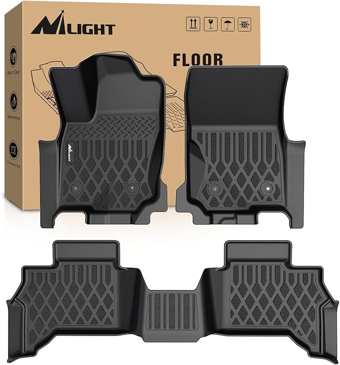 Nilight TPE Floor Mats for Toyota 4Runner 5 Seats 2025 2026 (Not for Hybrid) All Weather Custom Fit Heavy Duty Floor Liners