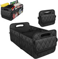 Sun Walker Car Trunk Organizer, Collapsible Auto Storage Box Cargo Organizer with Reinforced Handle, Multi-Pocket Waterproof Ox