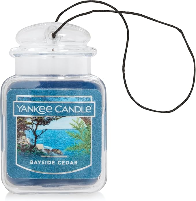Yankee Candle Car Jar Ultimate, Bayside Cedar, 0.96 OZ (Pack of 12)