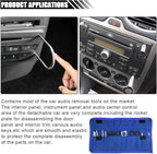 LAINLOY 20PCS Car Radio Removal Tool Kit, Professional Tooling Car Audio Stereo CD Player Removal Key Kit, Universal Radio Re