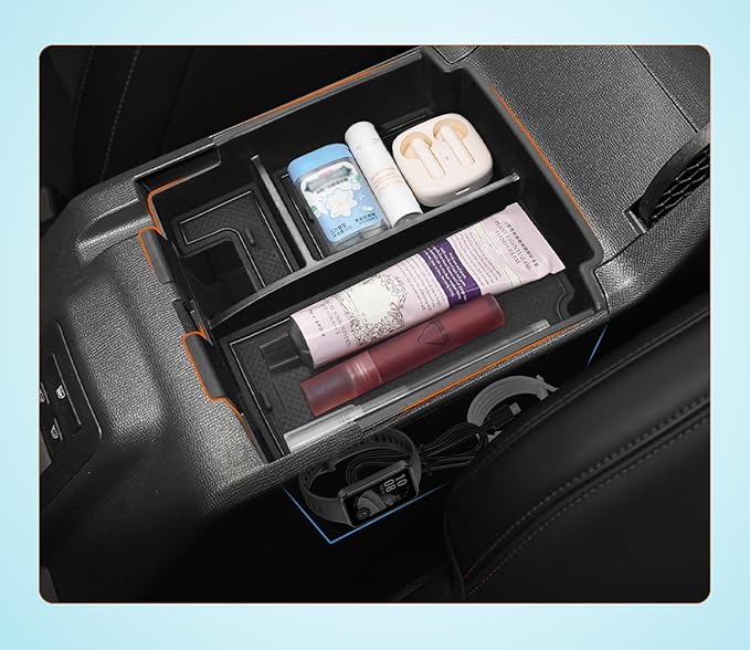 GZSH 2 PCS Trunk Organizers for 2025 Ford Bronco 4 Doors Automatic Transmission ONLY with Center Console Organizer, Door Handle Storage Not for manual transmission (Not for Sport & 2Door)