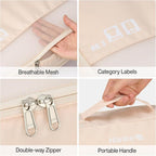 Hanke 7 Set Compression Packing Cubes for Travel, Expandable Large Packing Cubes for Suitcases and Backpack, Luggage Packing 