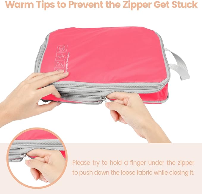 Cambond Compression Packing Cubes for Travel - Lightweight Expandable Travel Bags Luggage Organizers Travel Essentials Compre