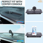 Aunginsy Center Console Dash Storage Organizer Tray with Magnetic Phone Holder Compatible with Toyota Tundra/Sequoia 2022-2026, Dashboard Multi-Functional Mobile Phone Mount Storage Box Accessories