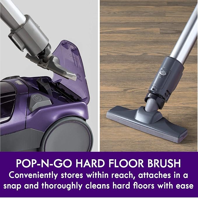 Kenmore 600 Series Pet Friendly Lightweight Bagged Canister Vacuum with Pet PowerMate, Pop-N-Go Brush, 2 Motors, HEPA Filter,