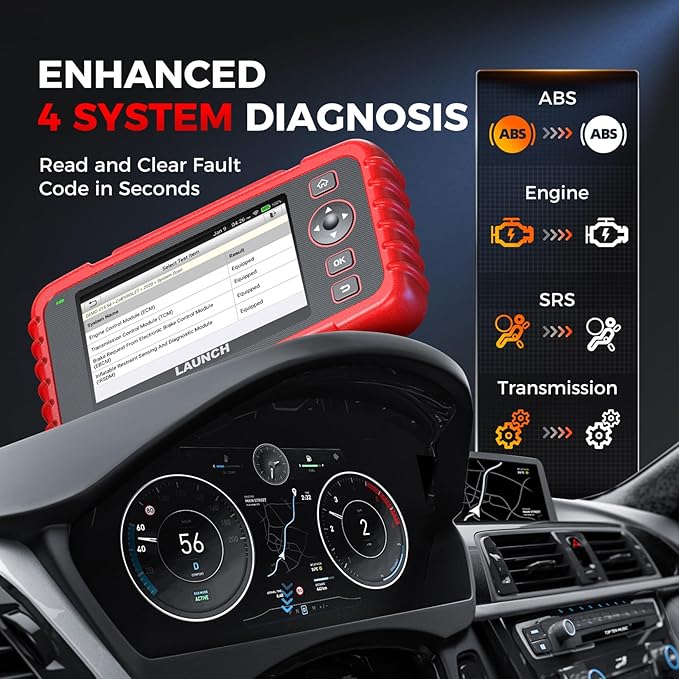 Launch OBD2 Scanner CRP123X Elite V3.0, 2025 Lifetime Free Update Diagnostic Scan Tool Supports CAN FD DoIP, Car Engine Code