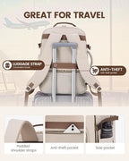 LOVEVOOK Travel Backpack for Women & Men 40L,Airline Approved Carry On Backpack Travel Essentials,TSA Carry on Luggage,Waterp