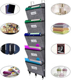 homyfort Over the Door File Organizer Hanging File Folders, Wall Organizers and Storage for Mail, Magazine, Notebooks, Planne