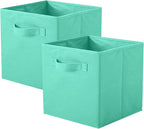 ShellKingdom Storage Bins, Foldable Fabric Storage Cubes and Cloth Storage Organizer Drawer for Closet and Toys Storage, 2 Pa