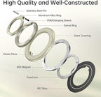 SYNCWIRE Magnetic Phone Ring Holder for MagSafe, 360° Rotation Cell Phone Grip Stand Finger Ring Kickstand Two-Sided Magnet Compatible with iPhone 17 Pro Max 16 15 14 13 12 MagSafe Accessories