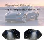 Compatible with Tesla Model Y Side Mirror Cover Replacement 2021 2022 2023 2024, Left & Right Side Rearview Mirror Cover Cap for Model Y Accessories(blue)2pcs