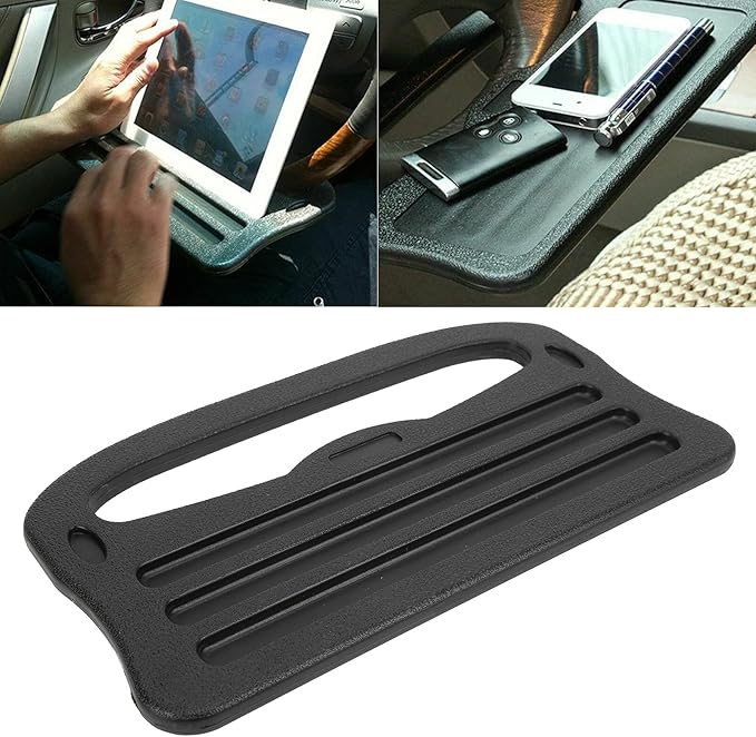 Auto Steering Wheel Tray, Car Steering Wheel Desk Portable Table Board for Laptop Tablet Holder Eating Table