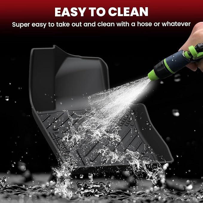 LASFIT Floor Mats for Volkswagen Jetta 2011 2012 2013 2014 2015 2016 2017 2018, All-Weather Protection TPE 1st & 2nd Row Car Mats for VW Jetta Accsessories, Super Duty, Easy to Clean, Black