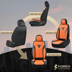 FLORICH Leather Seat Covers, Car Seat Covers Full Set, Car Seat Protectors 5 Seats, Automotive Seat Covers Driver Seat Covers