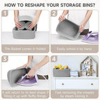 3-Pcs Shelf Baskets for Organizing, Closet Organizer Bins, Small Woven Baskets, Rope Toy Basket, Storage Basket for Shelves, 