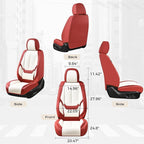 Coverado Seat Covers, Car Seat Covers Front Seats, Car Seat Cover, Car Seat Protector Waterproof, Car Seat Cushion Nappa Leat