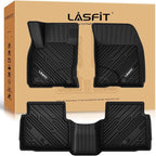 LASFIT Floor Mats for Ford Escape 2020-2025 2026 (NOT Fit Hybrid) TPE Custom Fit Car Floor Liners All Weather Protector, Front and Rear Mats, 3pcs Black