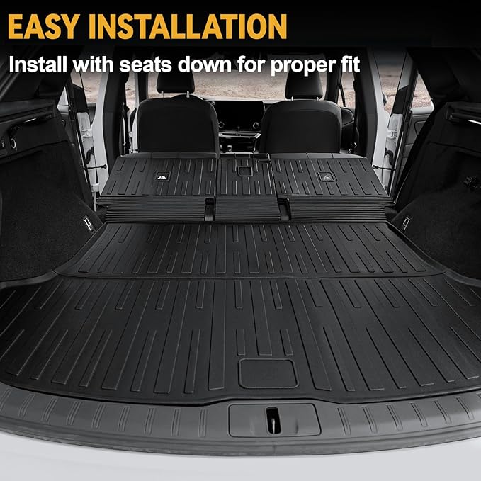 Floor Mats for Lexus RX350/RX350H/RX500h 2023-2026, All Weather Floor Mats Trunk Cargo Liner with Backrest Protectors and Door Sill Guards Accessories, Full Coverage Set (Not fit RX450h & PHEV)