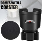 Upgraded Car Cup Holder Expander Adapter with Offset Adjustable Base, Compatible with Yeti 14/24/36/46oz Ramblers, Hydro Flas