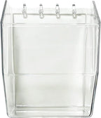 Clear Acrylic Pegboard Bins, 4-Pack, Snap-On Storage Cups for Standard Pegboard, Garage Workbench Organizer for Screws, Nails