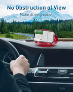 Cell Phone Holder for Car, Vertical Horizontal Car Phone Mount with 360° Rotate Dashboard Cradle Compatible iPhone Samsung Galaxy Android Smartphones, GPS Devices