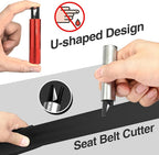 Mini Car Safety Hammer Car Window Breaker Tool and Seatbelt Cutter Car Glass Breaker Emergency Escape Tool SafeHammer Glass B