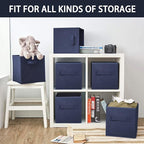 EBIGIC Storage bins collapsible storage bins,cube storage organizer （Pack of 3） 10.5 * 10.5 * 11inch，For home and office Coll