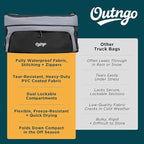 Truck Bed Cargo Bag-Waterproof Luggage Bag For Truck Bed 26 Cu. Ft Heavy-Duty PVC Truck Bed Waterproof Storage Fits Any Truck Size Dual Opening 4 Stretch Cord 2 Combination Lock (50"x40"x22")