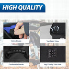 WOLT Car Trunk Organizer with Lid, Collapsible Multi Compartment SUV Organizer with Non-Slip Base Adjustable Straps