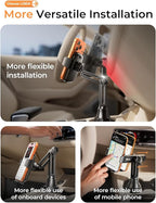 LISEN Upgraded Version Cup Holder Phone Holder 360° Adjustable Long Neck Car Phone Mount Golf Cart Phone Holder, Truck Jeep Accessories for iPhone 17 Air Pro Samsung Google and All 4-7'' Phone
