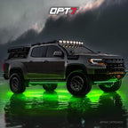 OPT7 Aura Aluminum Underglow LED Lighting Kit for Truck with Remote Control, 12V Exterior Waterproof Off-Road Neon Accent Light Bar, RGB Multicolor Under Car Decorations, Easter Gifts