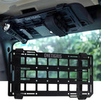 OneTigris Rigid Car Sun Visor Organizer, Fiberglass MOLLE Visor Panel – Tactical Overhead EDC Storage for Truck, SUV, Jeep & Emergency Gear