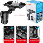 Car Cup Holder Tray, 5 in 1 Adjustable Car Cup Holder Expander Detachable Car Food Tray & Organizer – Automotive Cup Tray Tab