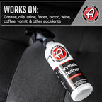 Adam's Polishes Enzymatic Cleaner 16oz - Eliminate Stains & Odors From Extreme Bio-Based Messes - Water-Based, Non-Toxic All 