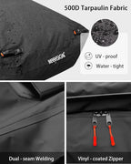 Truck Bed Bag, 100% Waterproof Truck Cargo Bag Fits Any Truck Size with 4 Handles, Built-in 4 Ratchet Tie Down Straps, 34 Cubic Feet (57''x48''x22'')