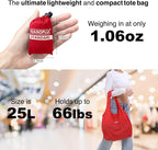 Compact Reusable Grocery Tote Bag – Lightweight, Foldable & Packable Shopping Bag for Travel
