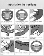 Belinous Leather Steering Wheel Cover Lace Up, Hand-Stitch on Wrap, Steering Wrap Compatible with Ford 2016 2017 2018 2019 F150 Raptor (W/O Mark)