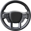 Belinous Leather Steering Wheel Cover Lace Up, Hand-Stitch on Wrap, Steering Wrap Compatible with Ford 2015-2020 F-150/2017-2021 F-250 F-350 F-450 F-550/2020-2021 F-600/2021 F-650 F-750 (W/O Mark)