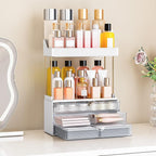 caktraie 12.2" W Makeup Organizer Drawers - 5 Tiers Bathroom Counter Organizer, Cosmetic Storage Drawer for Dresser Counterto